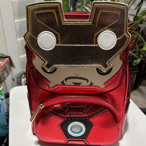 Marvel Iron Man Red Backpack with matching Disney parks ears
